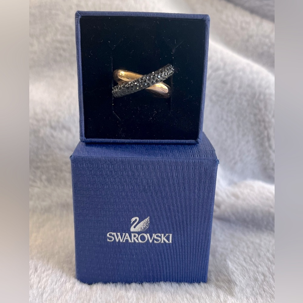 Swarovski Crystaldust Cross Ring